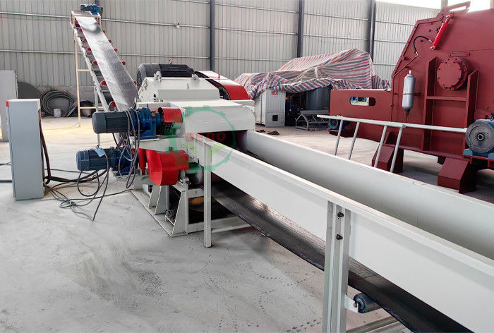 240*540mm Electric Industrial Drum Wood Chipper For Paper Mills