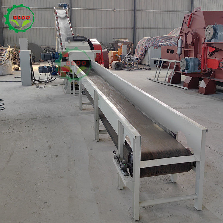 55KW 590rpm Mesin penghancur kayu komersial Drum Type Chipper Shredder Heavy Duty