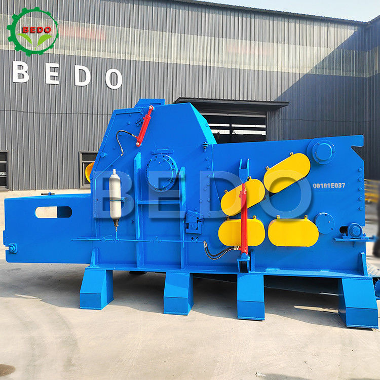25-30tons/h 380V Mesin Pemotong Kayu Kehutanan 18000kg Penghancur Drum Industri Tugas Berat