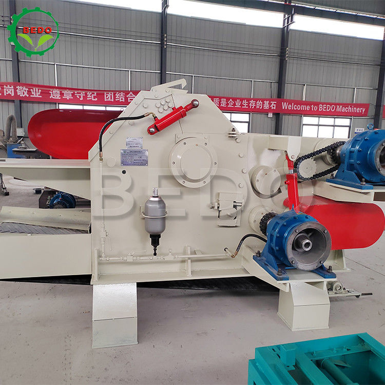 380V Mesin Pemotong Kayu Industri Listrik 310x700mm Inlet Drum Type Branch Shredder