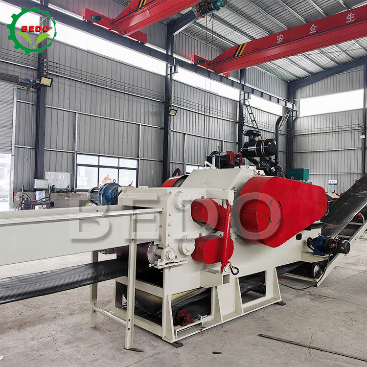 Palm EFB Empty Fruit Bunch Shredder Wood Chipper Machine Mesin Diesel 110KW untuk pembangkit listrik biomassa
