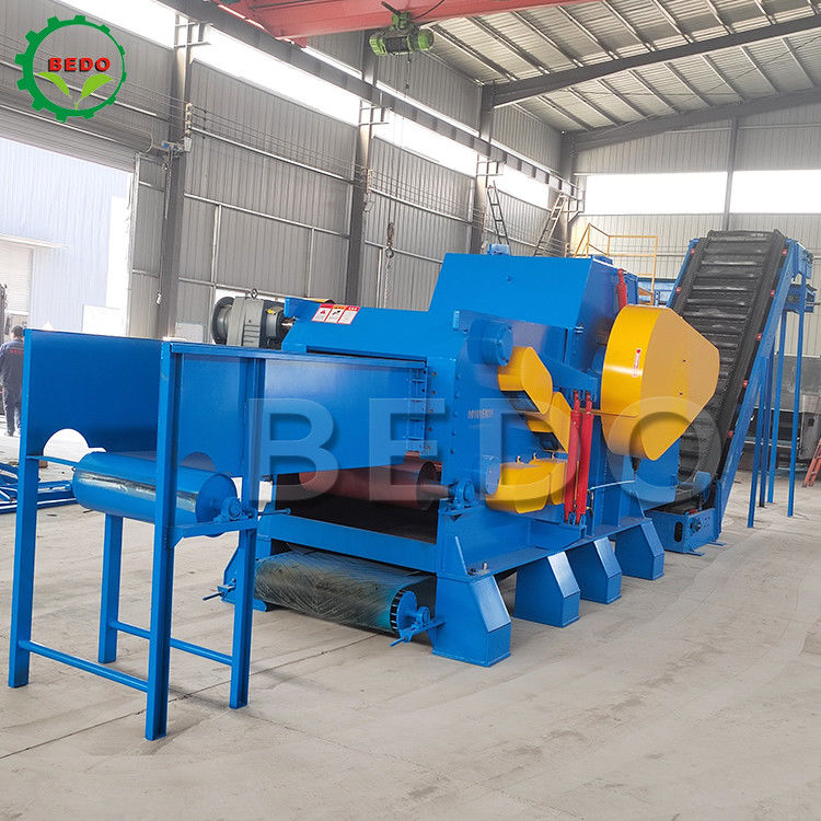 25-30tons/h 380V Mesin Pemotong Kayu Kehutanan 18000kg Penghancur Drum Industri Tugas Berat