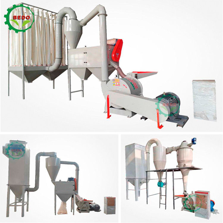 High Efficiency Wood Powder Making Machine Low Power Direct Supply