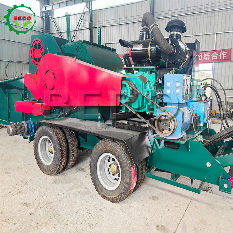 430hp Industrial Wood Crusher Pulverizer Tree Stump Grinder With 3m Feeding Conveyor