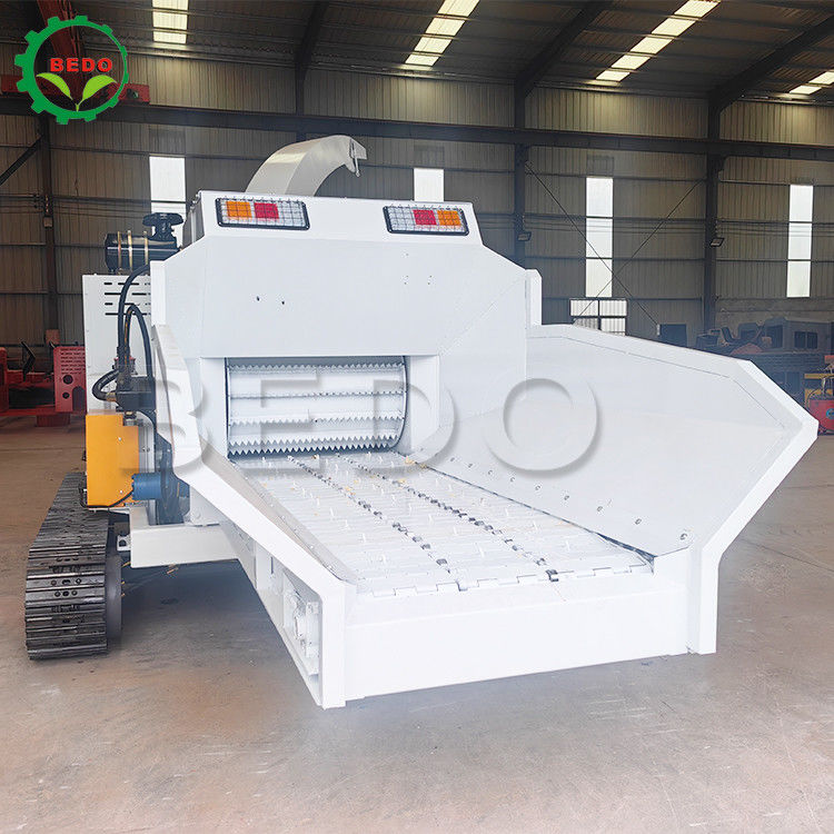 2.5m Discharge 4 Ton Towable Wood Chipper Mesin Logs Grinder tahan lama cabang pohon Shredder