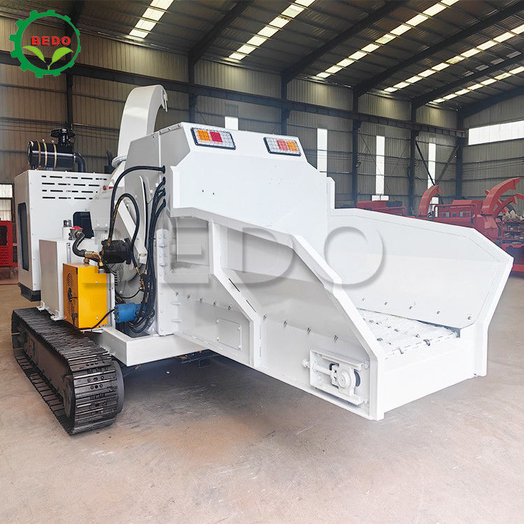 6000 kg/jam Throughput Mesin Pemotong Kayu Tugas Berat Industri Shredder Peralatan Kapasitas Besar