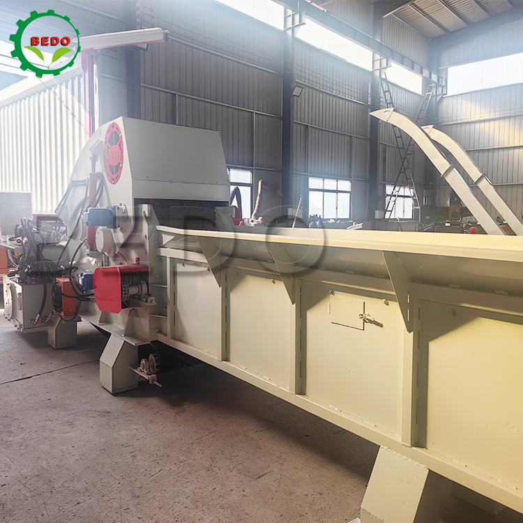235HP Wood Chipper Machine 700x400mm Inlet 2pcs Blades Heavy Duty Wood Chipping Drum Jenis Shredder Industri
