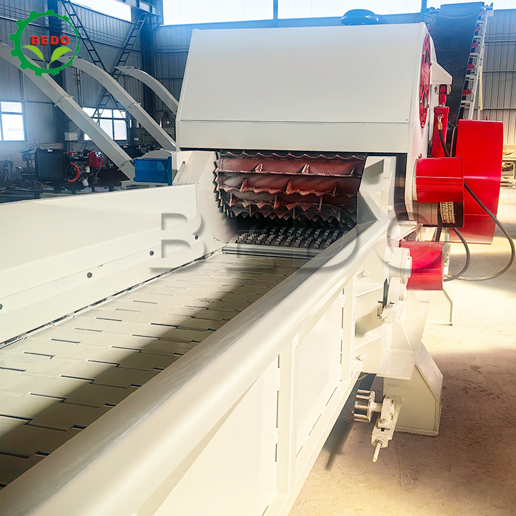 235HP Wood Chipper Machine 700x400mm Inlet 2pcs Blades Heavy Duty Wood Chipping Drum Jenis Shredder Industri