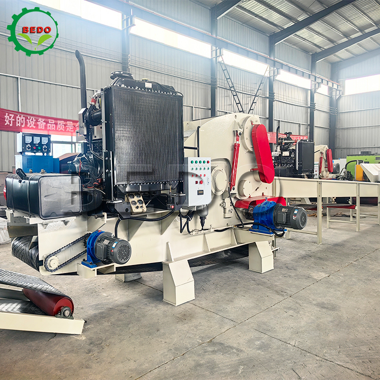 235HP Disc Wood Chipper Machine Cepat Efisien Wood Chipping Perhutanan Perindustrian Shredder Peralatan