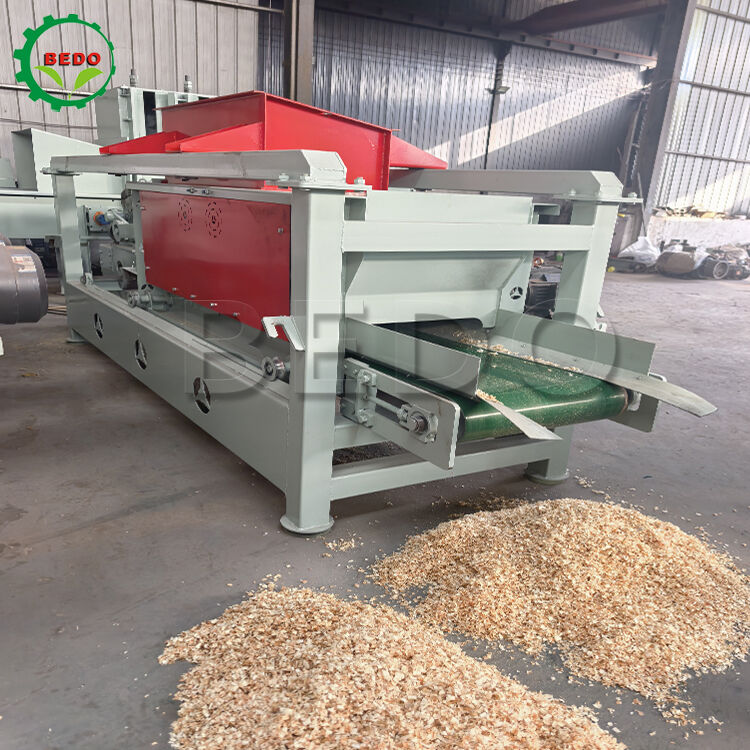 200 buah Pisau Baja Paduan Mesin Serutan Kayu 7.5kw Sistem Pemrosesan Otomatis Daya Ganda