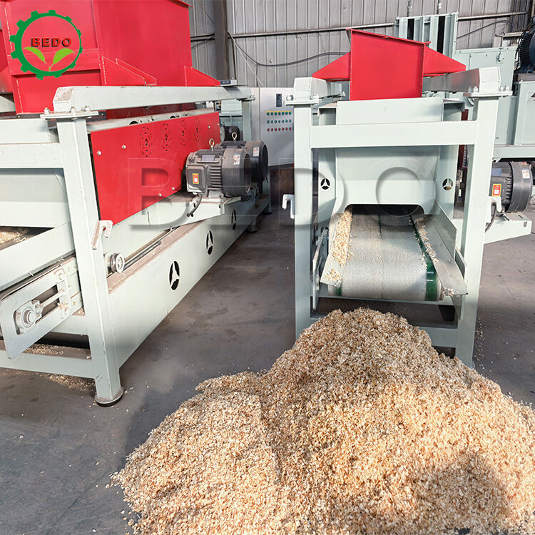 Unit Produksi Industri Mesin Serutan Kayu Poros Utama 7.5kw Ketebalan 1-2mm 3600r/Min