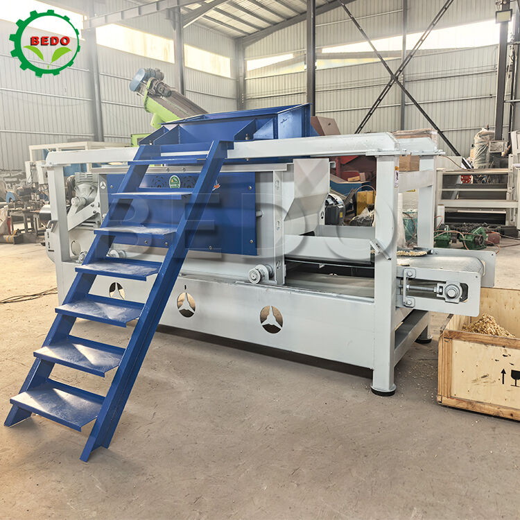 Mesin Serutan Kayu Tenaga Poros Ganda 7.5kw Kapasitas 400kg/jam Peralatan Baja Karbon