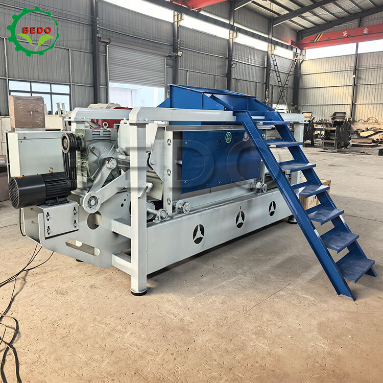 Mesin Serutan Kayu Tenaga Poros Ganda 7.5kw Kapasitas 400kg/jam Peralatan Baja Karbon