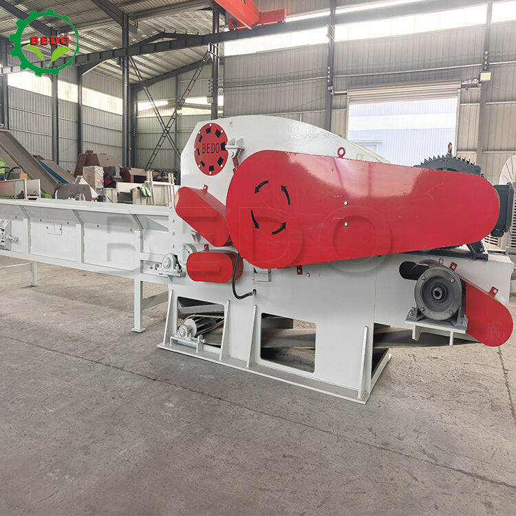 High Moisture Bamboo Wood Chipper Machine 90KW Hydraulic Feed for Indonesia Bamboo Processing and Biomass Production