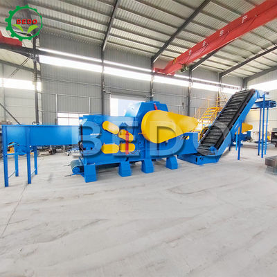 25-35mm Chip Heavy Duty Commercial Wood Chipper Machine Kapasitas Besar Drum Shredder