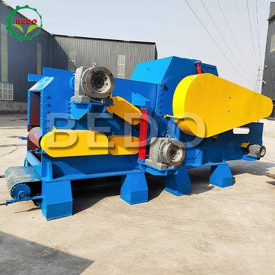 25-30 ton/jam Mesin Pemotong Kayu Kehutanan 18000kg Berat 380V Tegangan