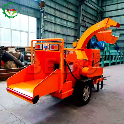 Taman Kayu Chipper Mesin self-memberi makan 3200*1300*1850mm