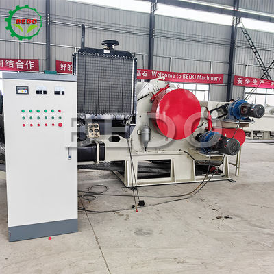 Heavy Duty Limbah Pohon Cabang Drum Kayu Chipper Mesin 110KW