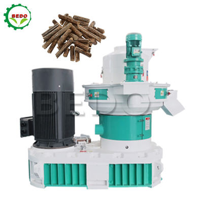 380V Ring Die Kayu Pellet Mesin Stainless Steel Sistem Kontrol PLC
