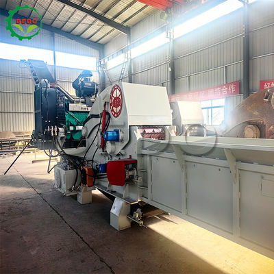 12-15t/h Kapasitas Tinggi Biomassa Mesin Pemotong Kayu Bersertifikat CE Peralatan Penghancur Jenis Drum Industri