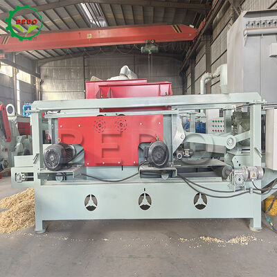 1-10mm Adjustable 380V Heavy Duty Wood Shaving Machine Peralatan pengolahan kayu otomatis