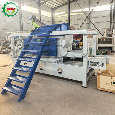 Mesin Serutan Kayu Tenaga Poros Ganda 7.5kw Kapasitas 400kg/jam Peralatan Baja Karbon