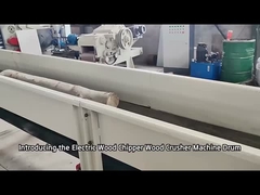 Self-feeding Mesin pemotong kayu pemotong listrik shredder