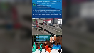 Chipper Drum Kayu Pakan Otomatis dengan Perlindungan Kelebihan Beban dan Kontrol PLC